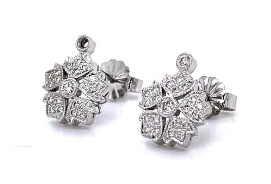 .26ct Diamond 14KW Stud Earrings