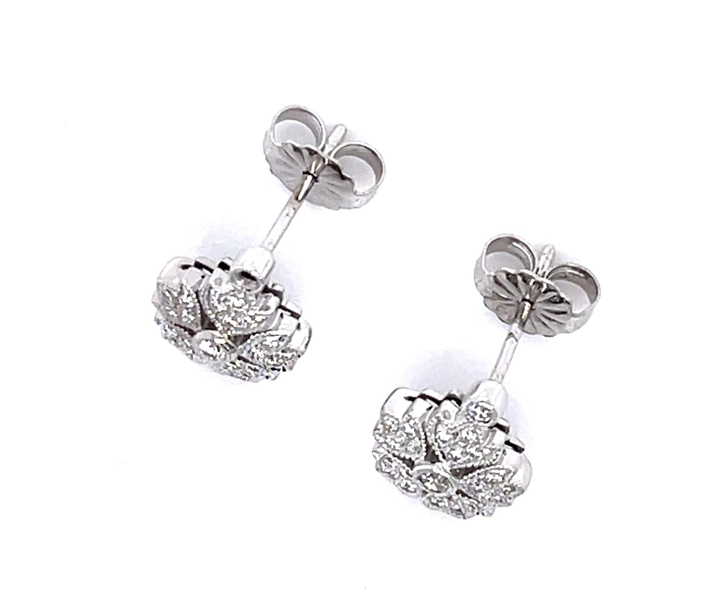 .26ct Diamond 14KW Stud Earrings