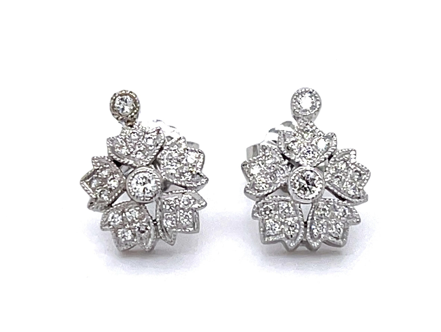 .26ct Diamond 14KW Stud Earrings
