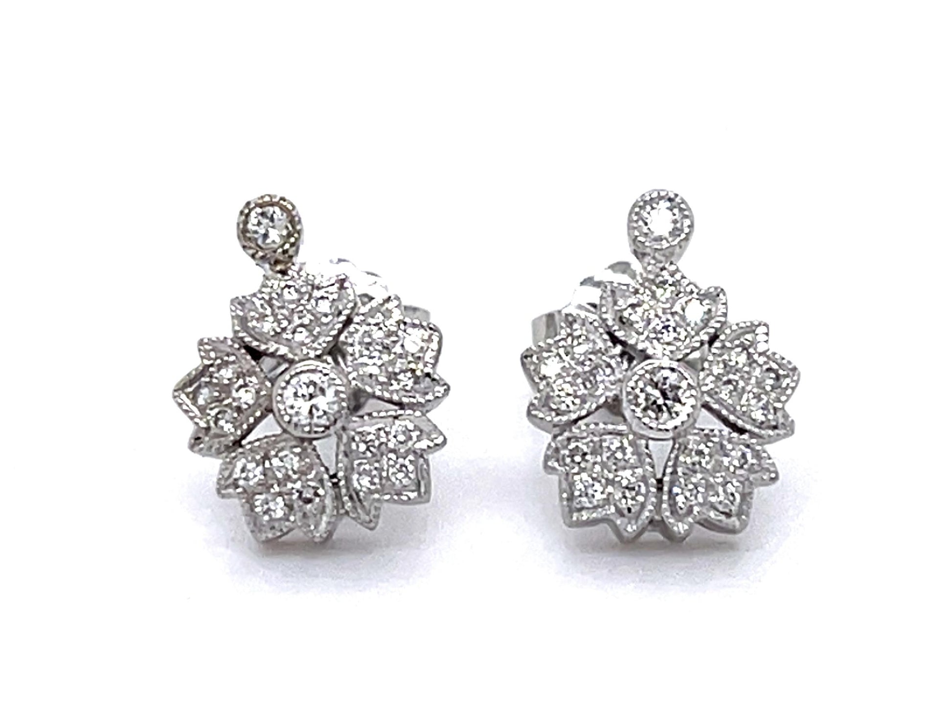 .26ct Diamond 14KW Stud Earrings