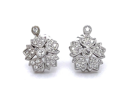 .26ct Diamond 14KW Stud Earrings