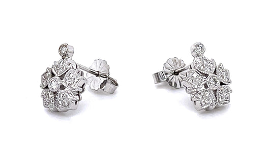 .26ct Diamond 14KW Stud Earrings