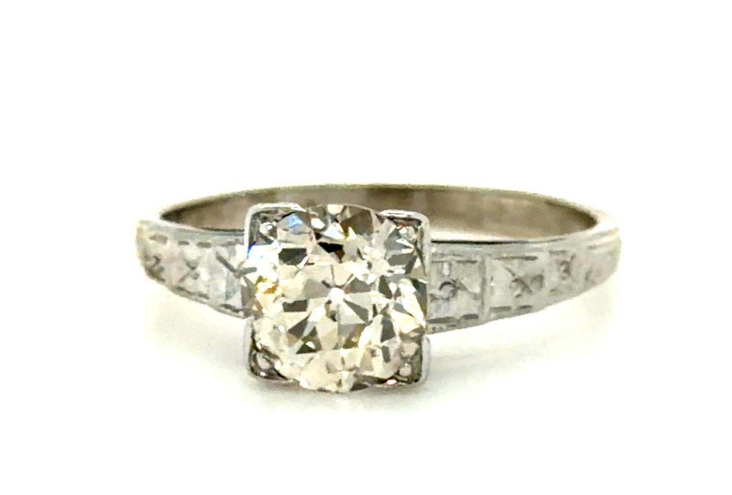 Art Deco 1.40ct Old European Diamond Ring (Vintage 1930s)