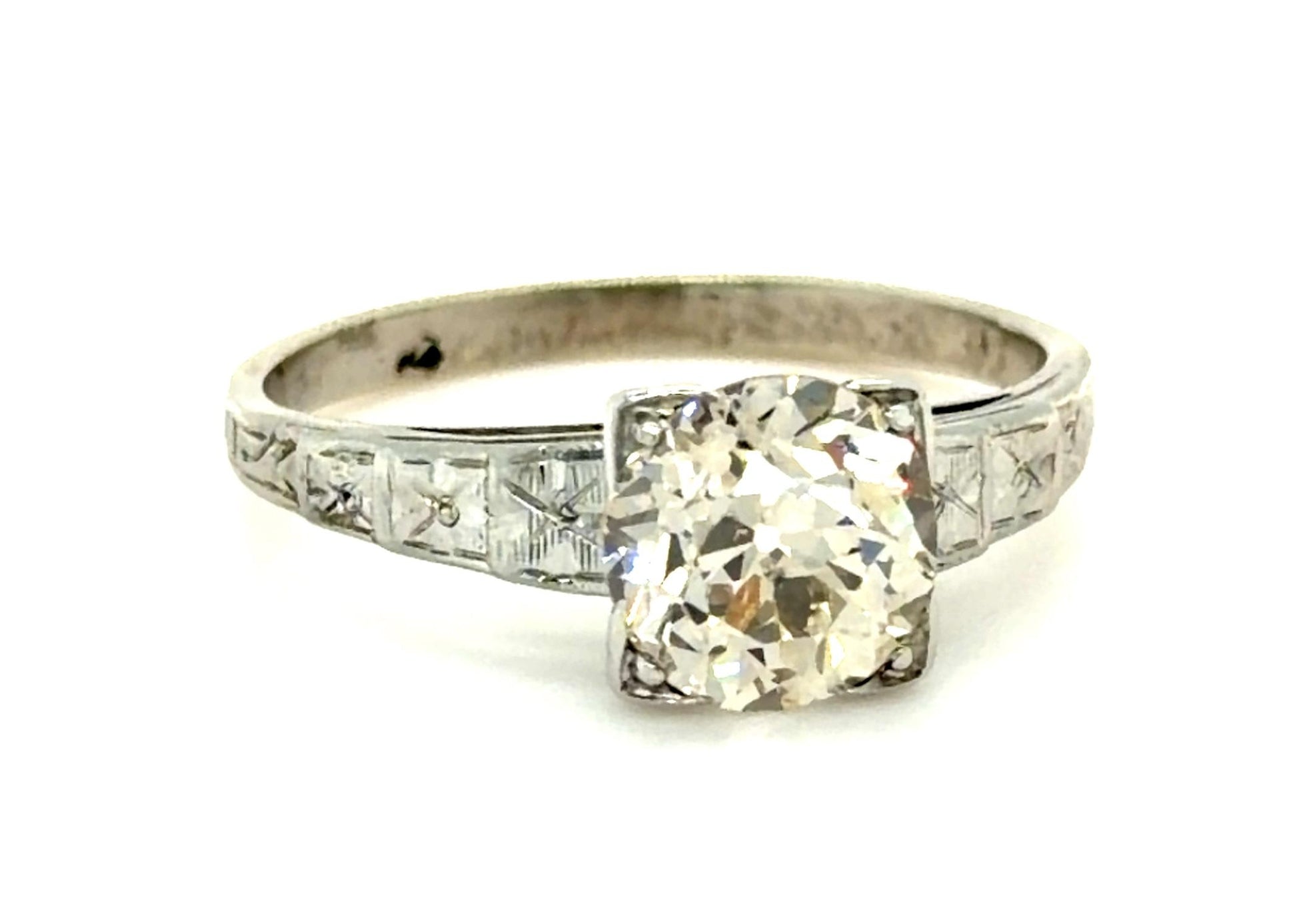 Art Deco 1.40ct Old European Diamond Ring (Vintage 1930s)