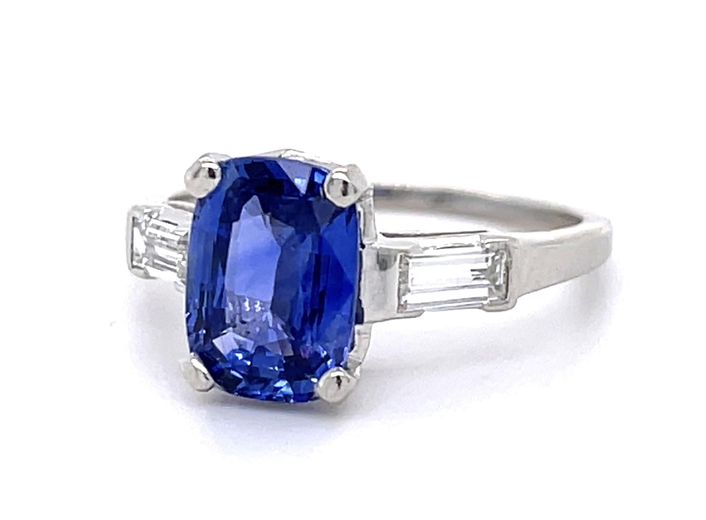 2.62ct Ceylon No Heat Sapphire (No Cert) PT Ring