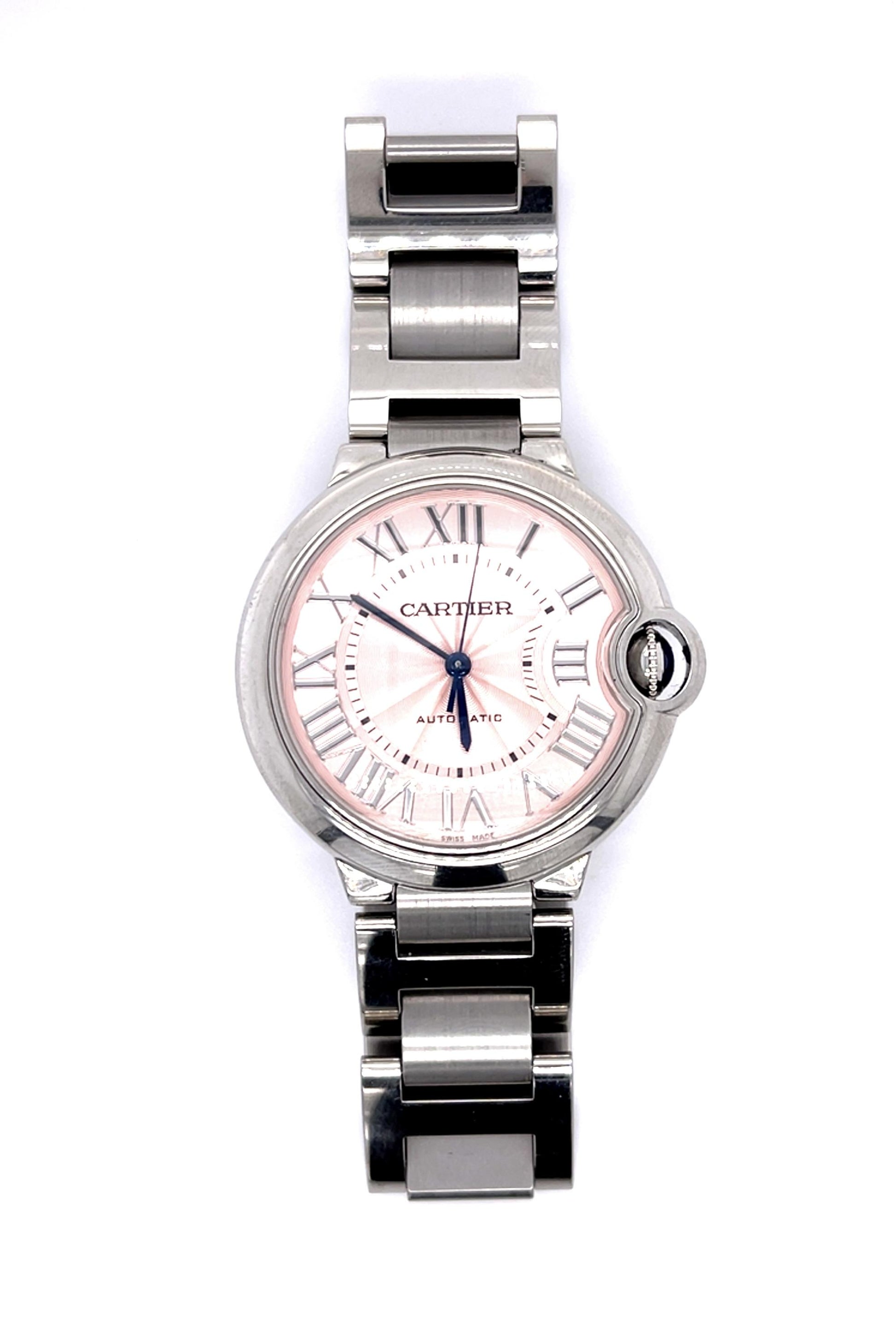Cartier Stainless Steel Ballon Bleu Men's Watch (Estate 2010s) 36mm