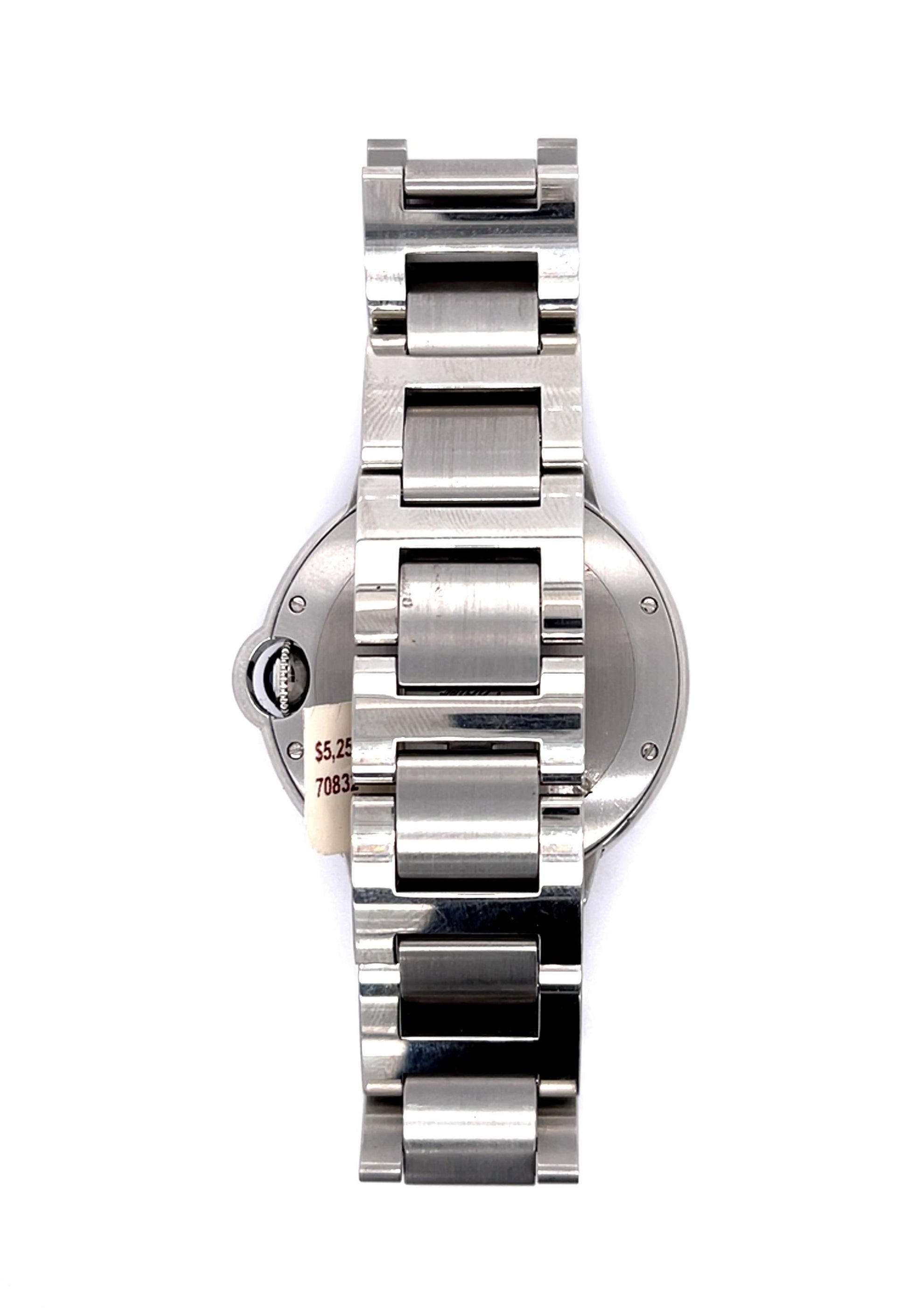 Cartier Stainless Steel Ballon Bleu Men's Watch (Estate 2010s) 36mm