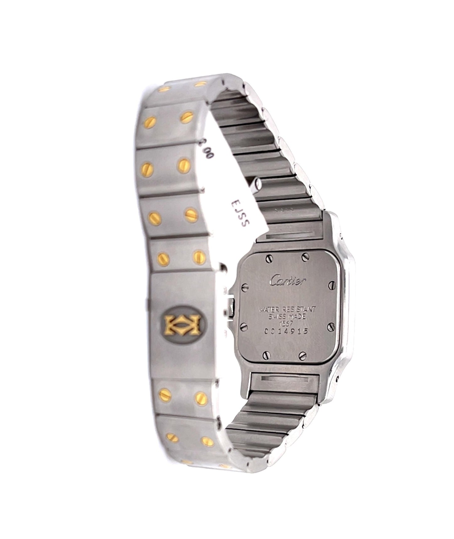 Cartier Santos Galbe SS/18KY Lady's Watch (Estate 1990s)