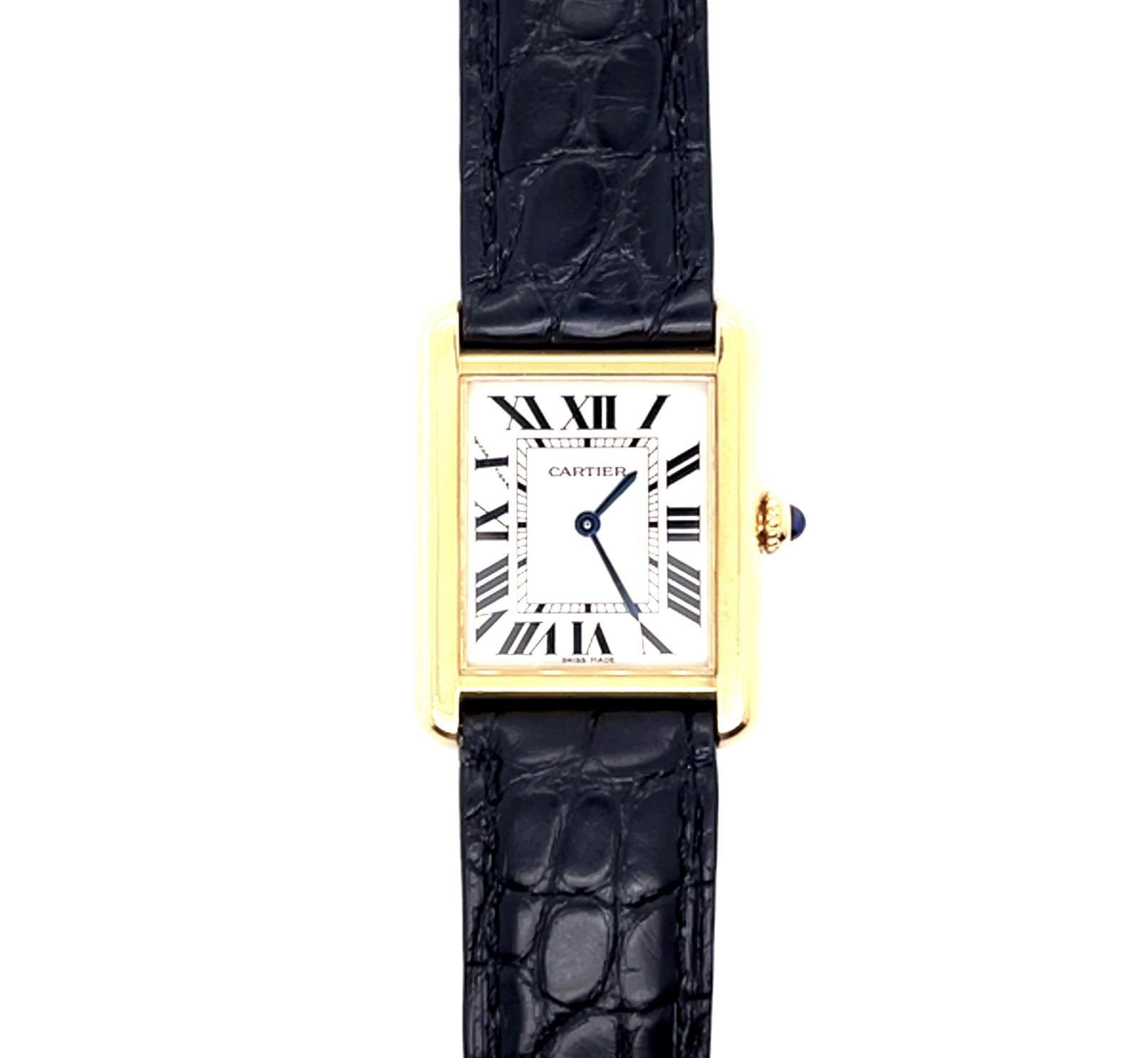 Cartier 18KY Tank Solo Watch (Estate 2010s)