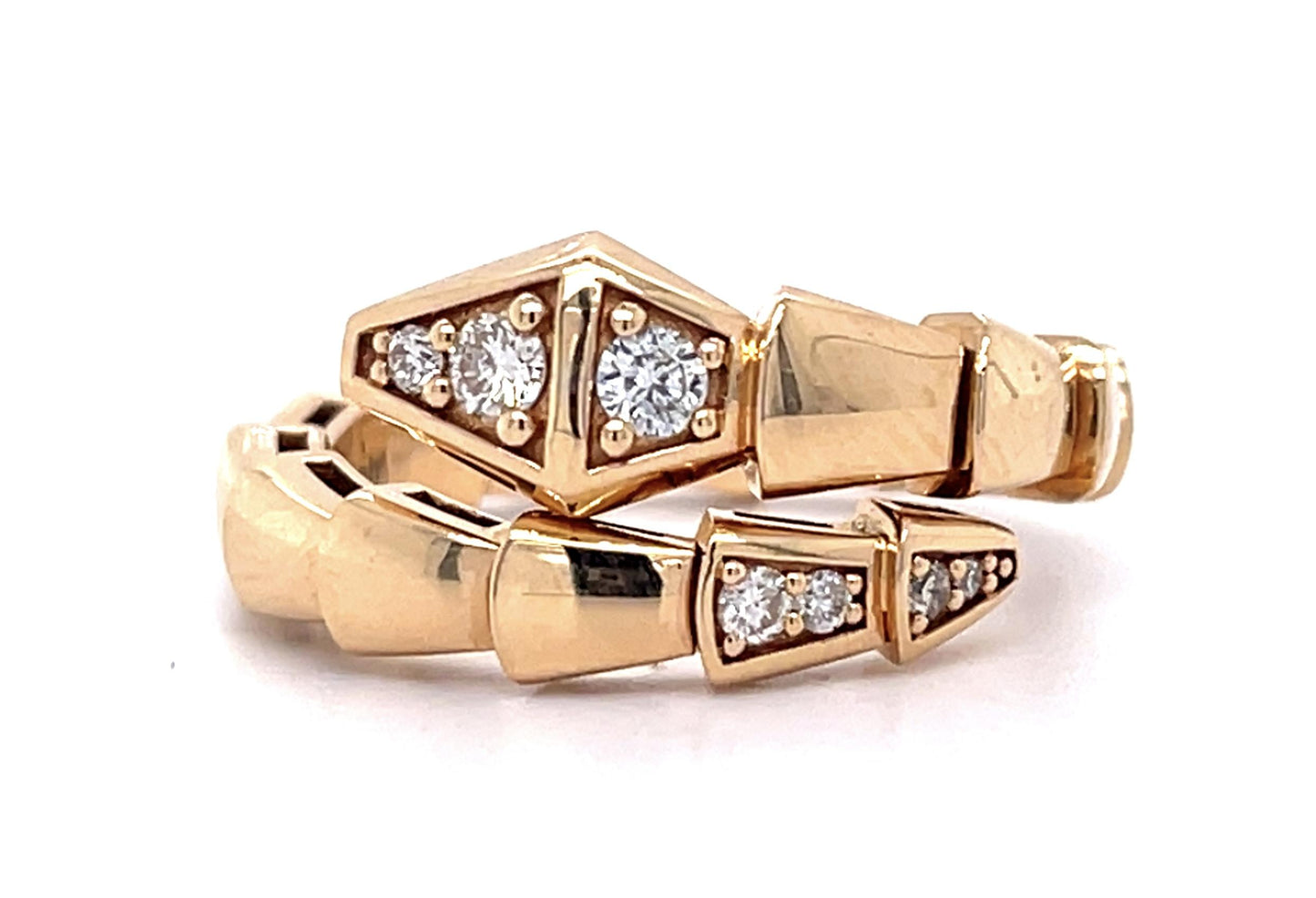 .21ct Diamond 18KY Snake Ring