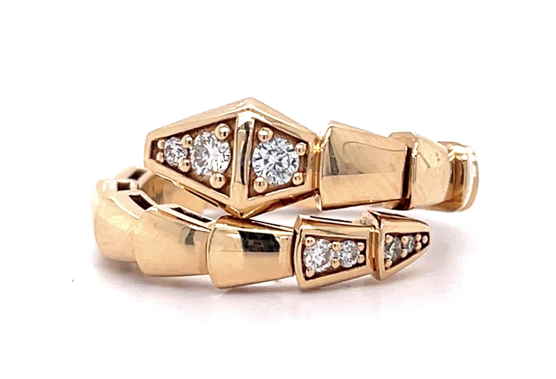 .21ct Diamond 18KY Snake Ring