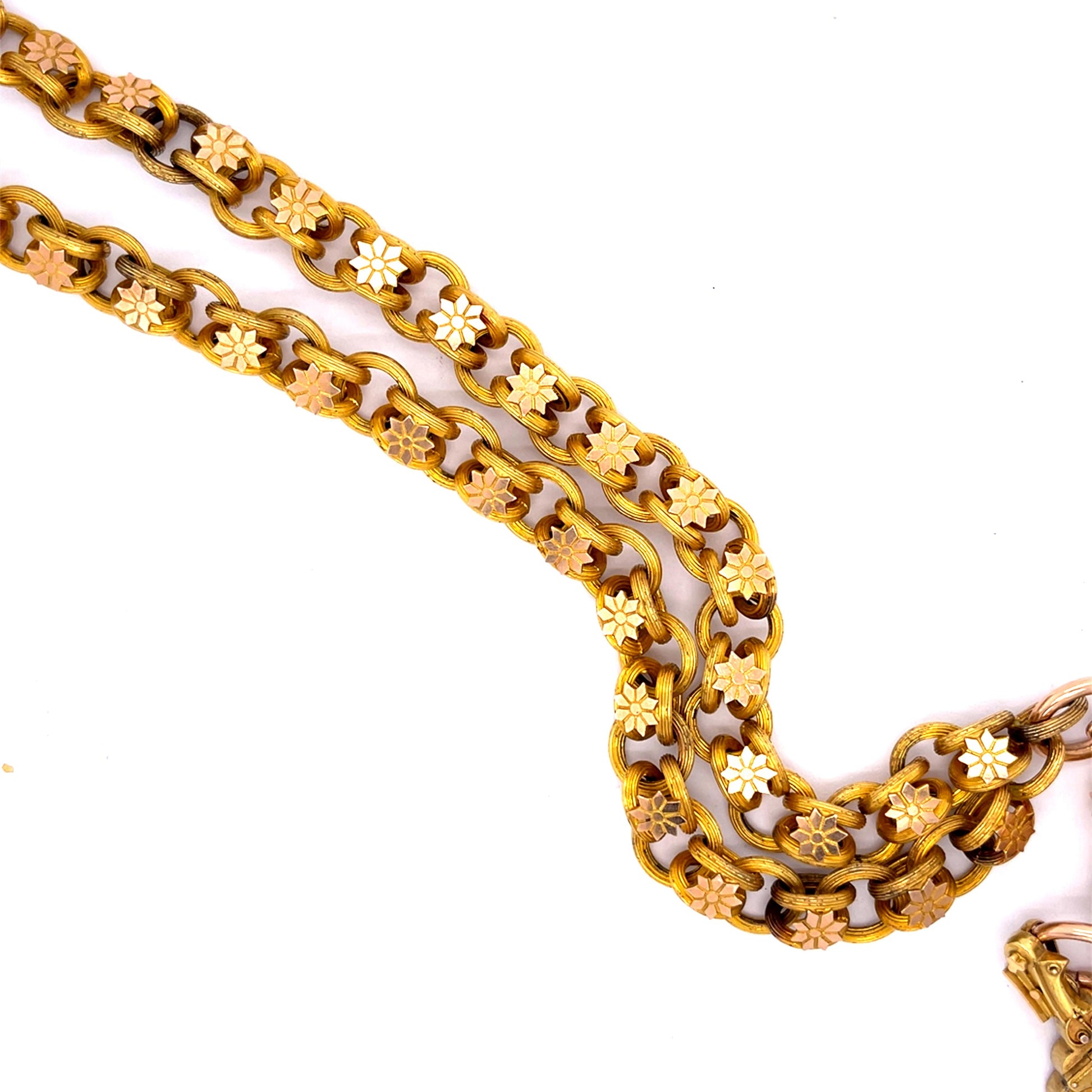 Original Victorian 14KY Locket Pendant Necklace (Antique 1860s)