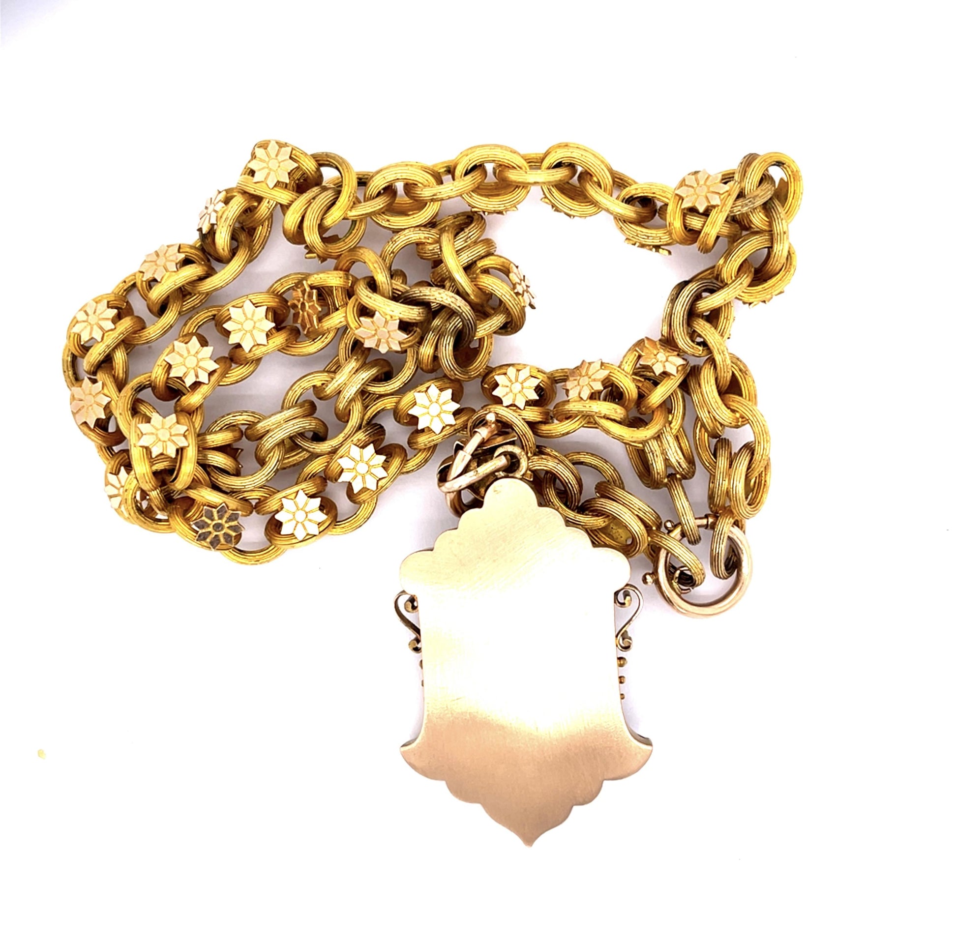 Original Victorian 14KY Locket Pendant Necklace (Antique 1860s)