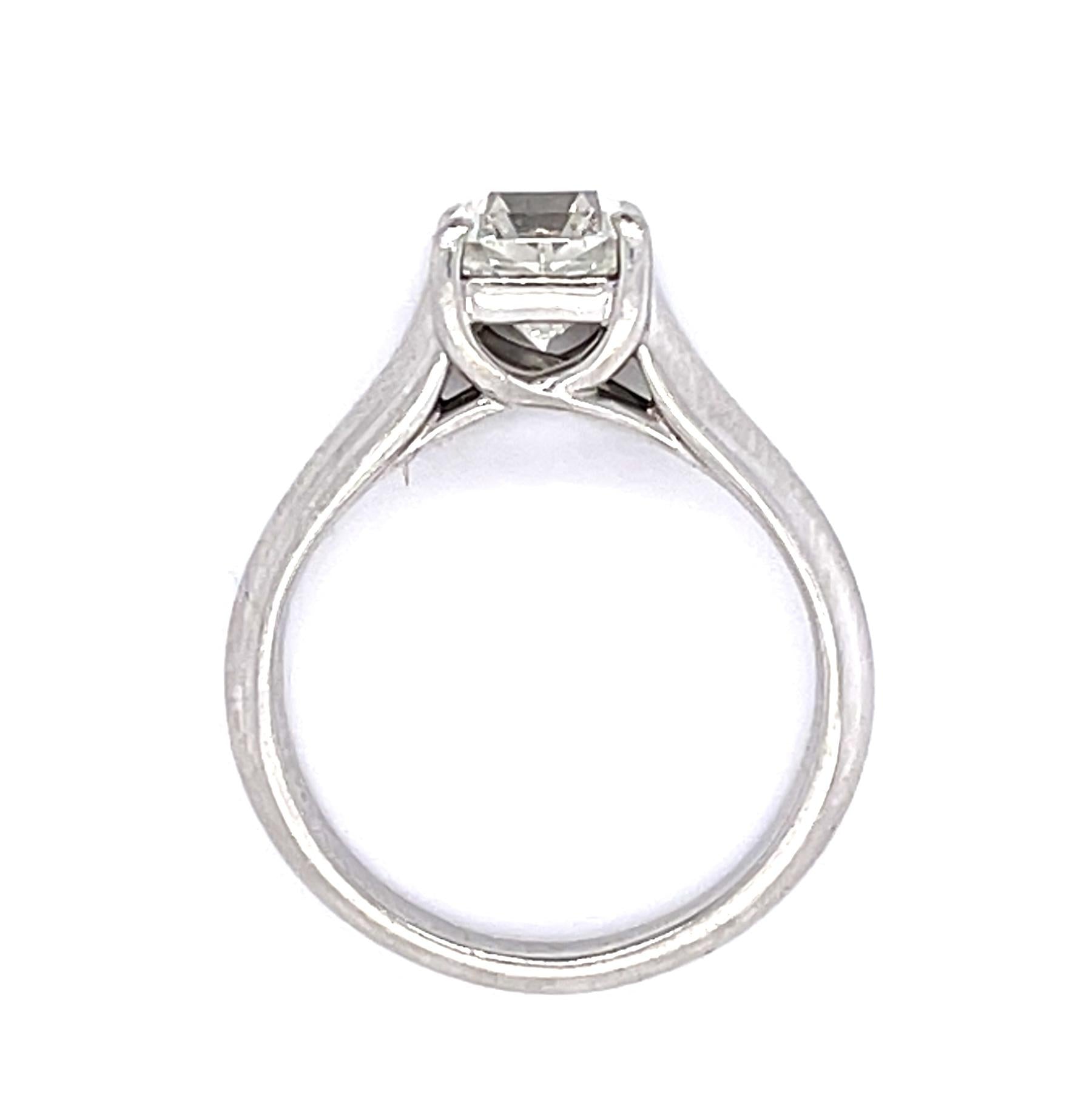 Tiffany & Company 1.42ct Lucida Diamond PT Ring