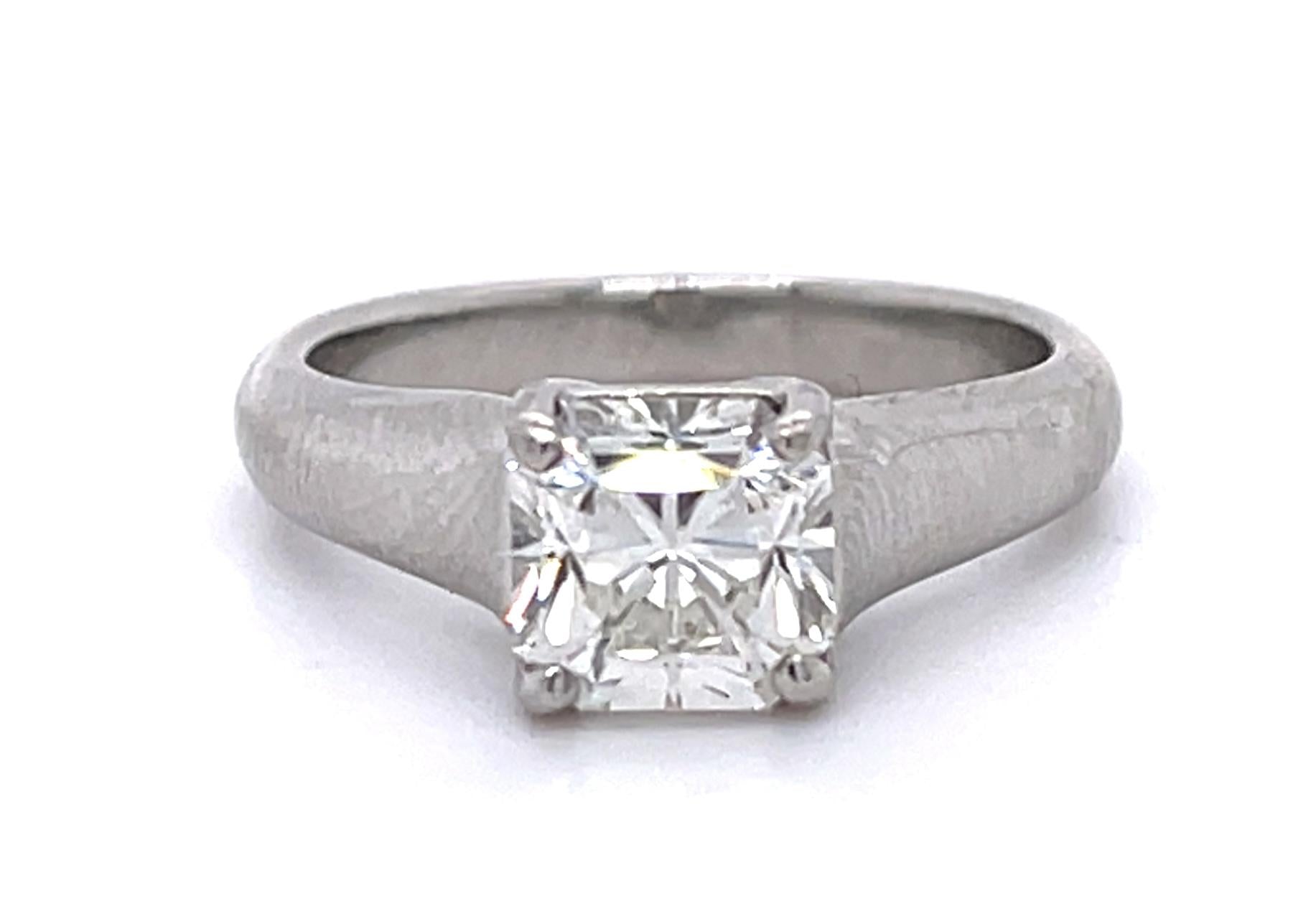 Tiffany & Company 1.42ct Lucida Diamond PT Ring