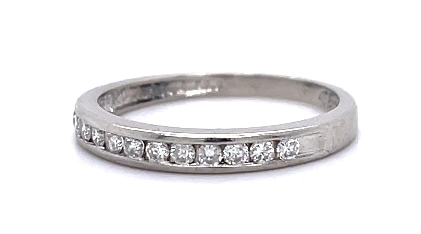 .30ct Diamond PT Half Eternity Band