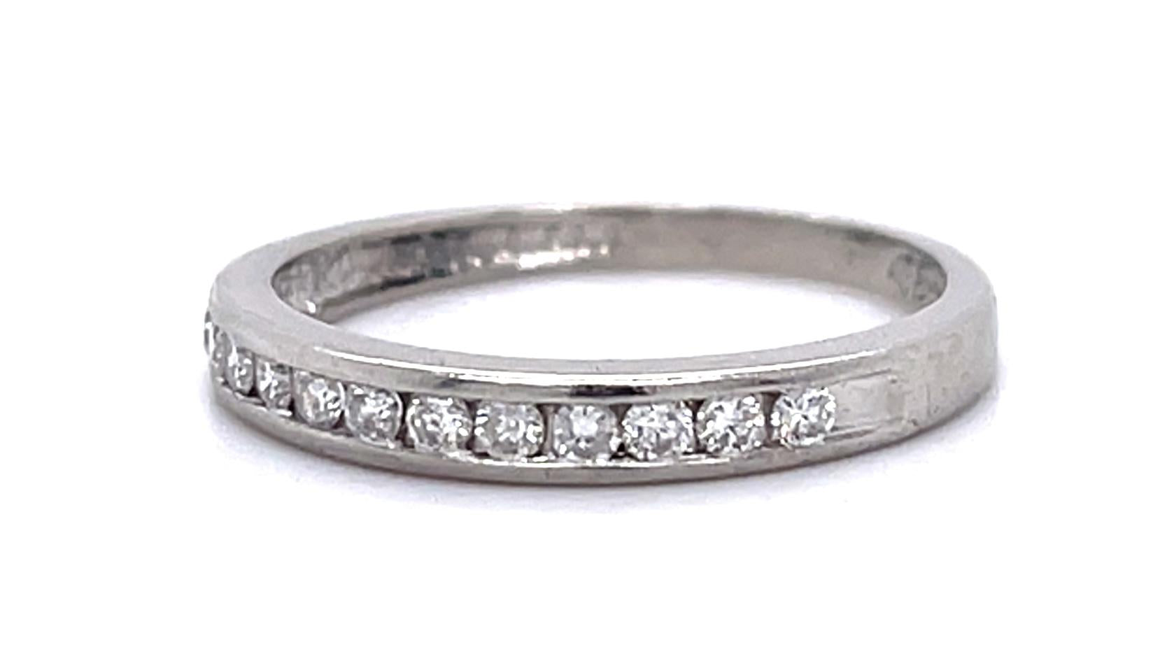 .30ct Diamond PT Half Eternity Band