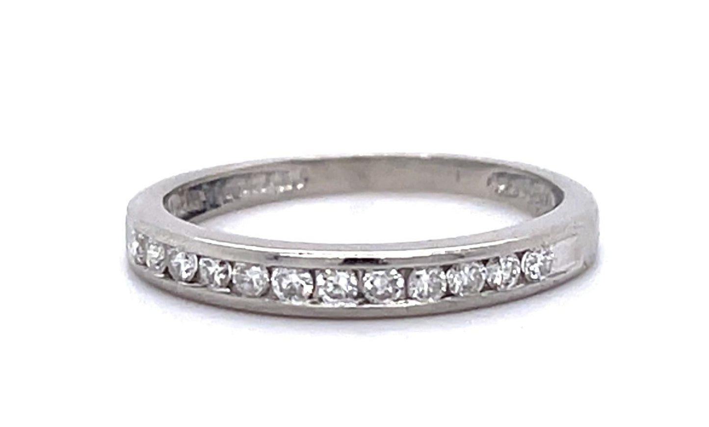 .30ct Diamond PT Half Eternity Band