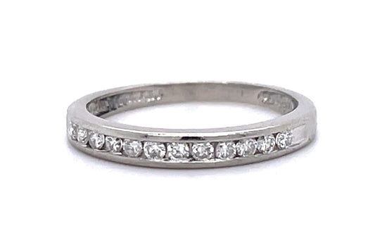 .30ct Diamond PT Half Eternity Band