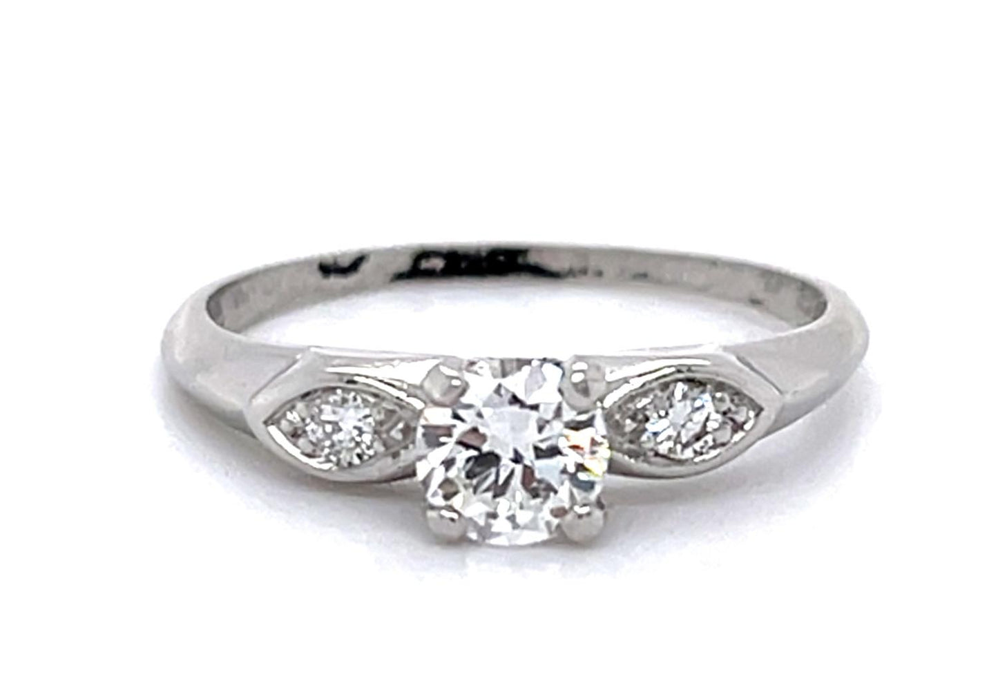 .44ct European Diamond PT Ring (Vintage 1940s)