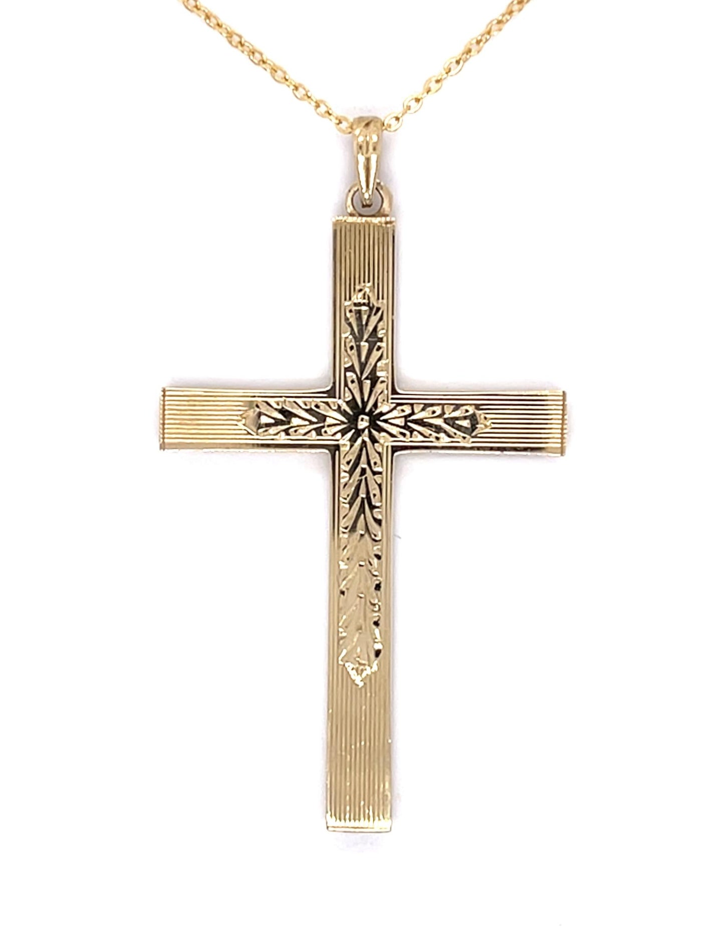Original 14KY Cross Pendant (Antique 1920s)