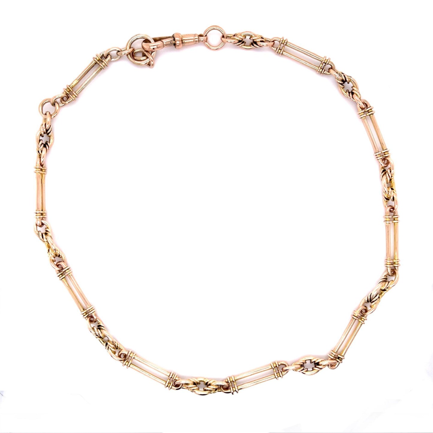 Original Victorian 9KY Handmade Necklace (Antique 1870s)