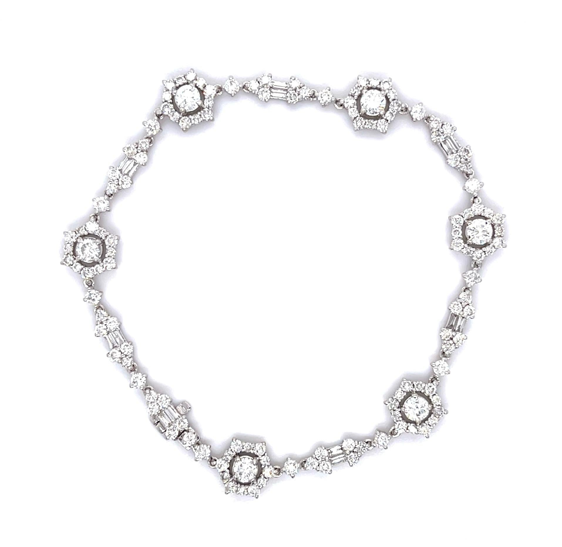4ct Diamond 18KW Bracelet