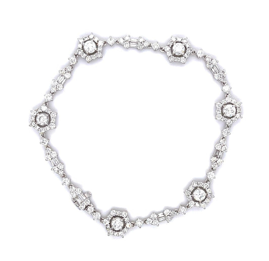 4ct Diamond 18KW Bracelet