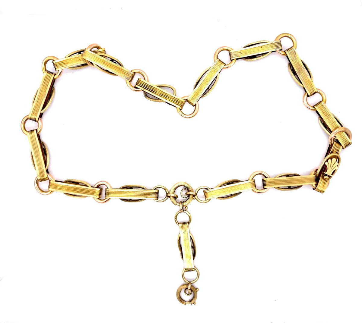 Original Victorian 14KY Handmade Necklace (Antique 1870s)