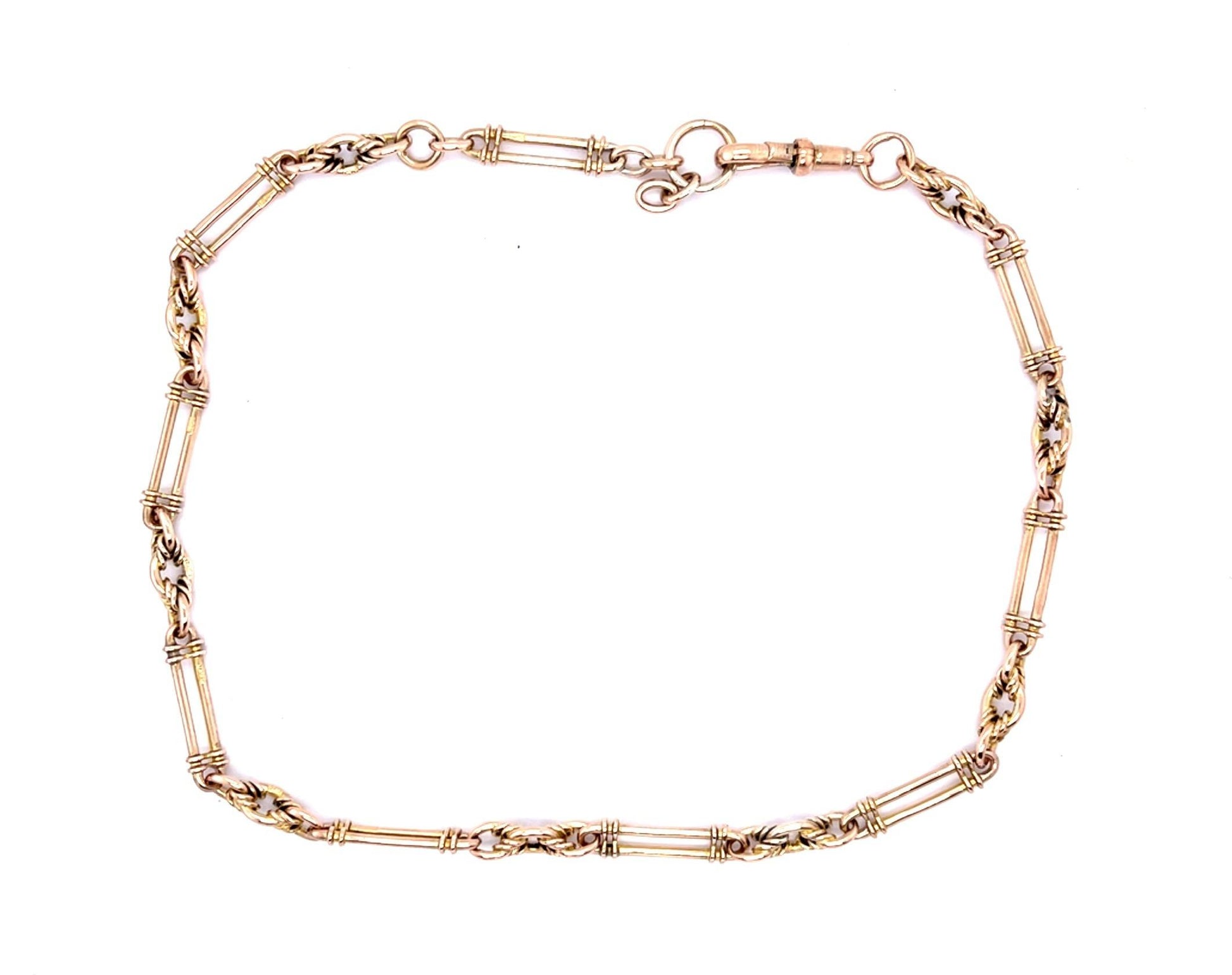 Original Victorian 9KY Handmade Necklace (Antique 1870s)