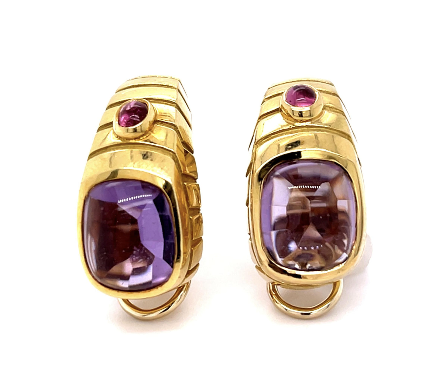 Original Van Cleef & Arpels Amethyst 18KY Earrings