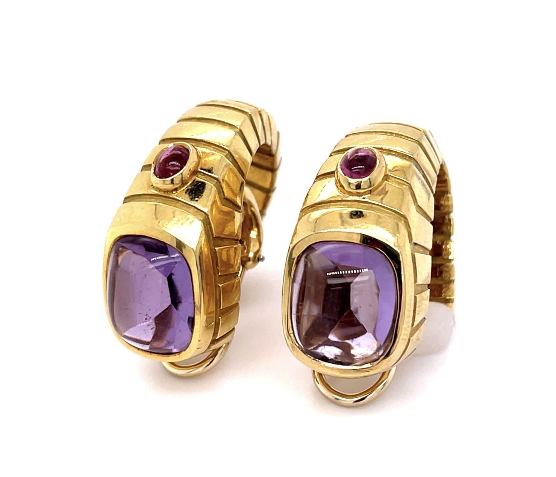 Original Van Cleef & Arpels Amethyst 18KY Earrings