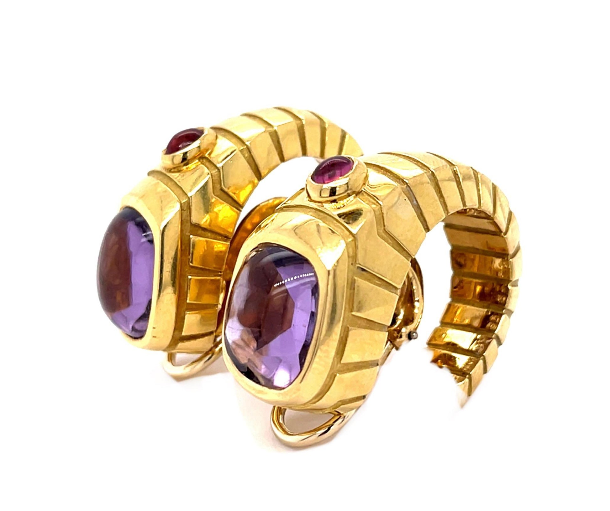 Original Van Cleef & Arpels Amethyst 18KY Earrings