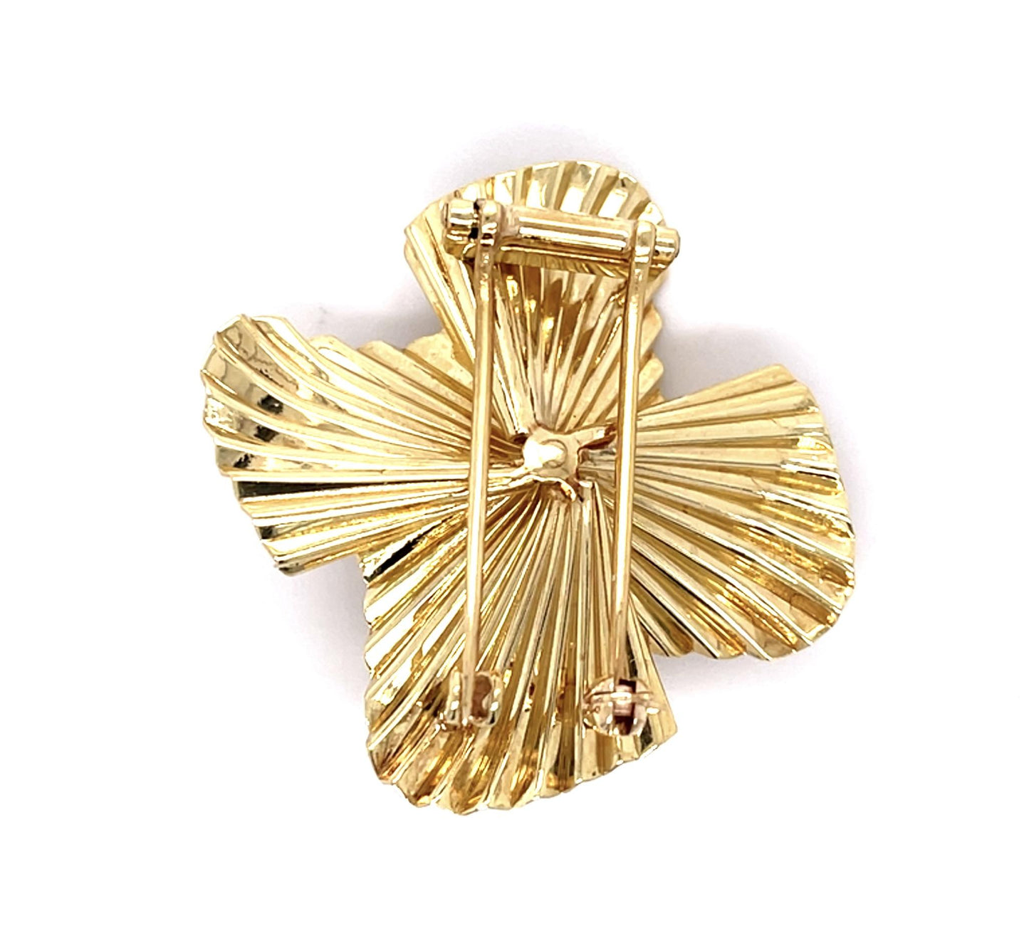 Original Tiffany & Company 14KY Flower Brooch (Vintage 1960s)