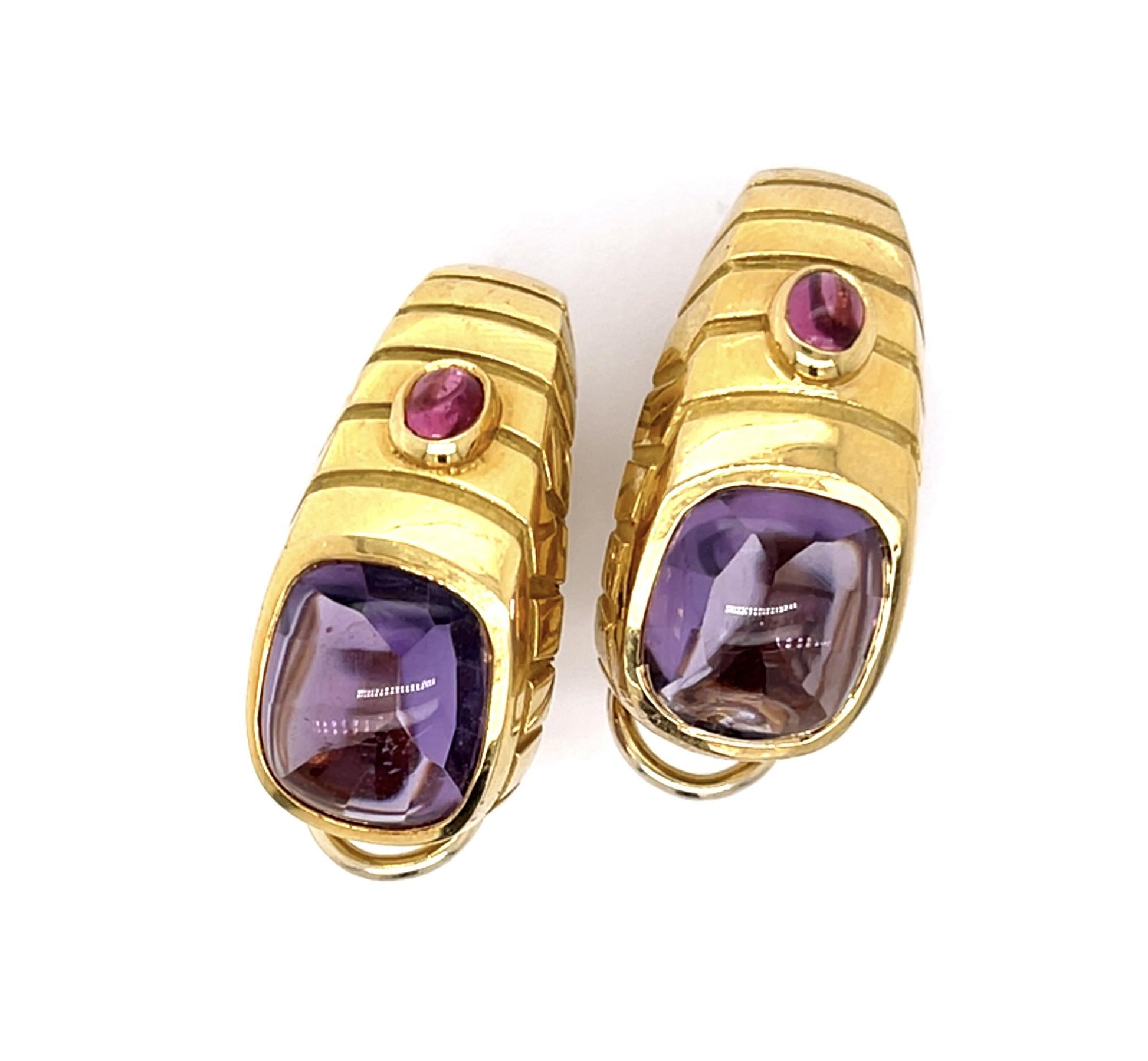 Original Van Cleef & Arpels Amethyst 18KY Earrings