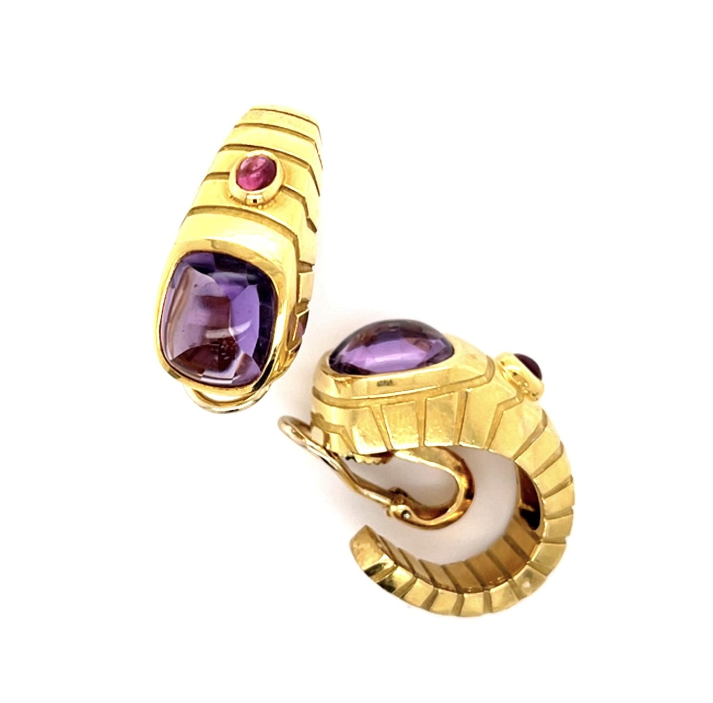 Original Van Cleef & Arpels Amethyst 18KY Earrings