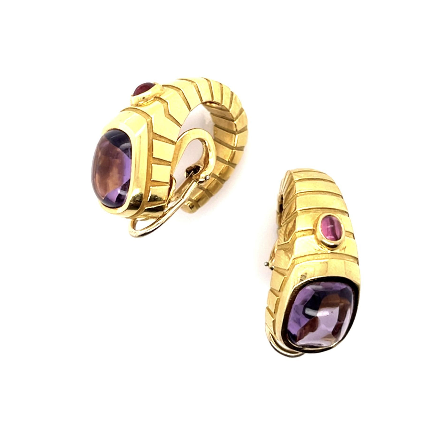 Original Van Cleef & Arpels Amethyst 18KY Earrings