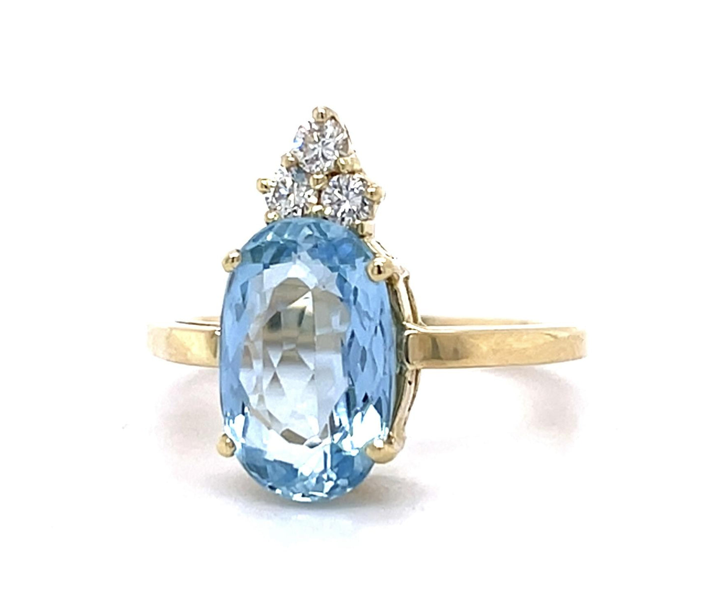 4ct Aquamarine 14KY Ring