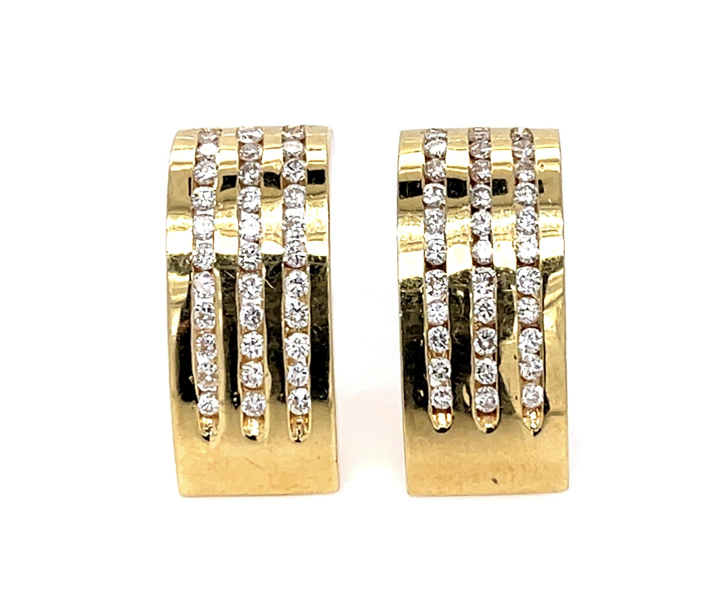 1.25ct Diamond 14KY Earrings (Vintage 1970s)