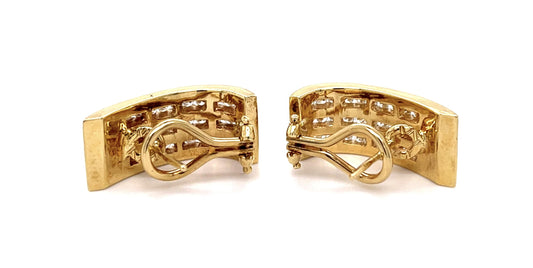 1.25ct Diamond 14KY Earrings (Vintage 1970s)