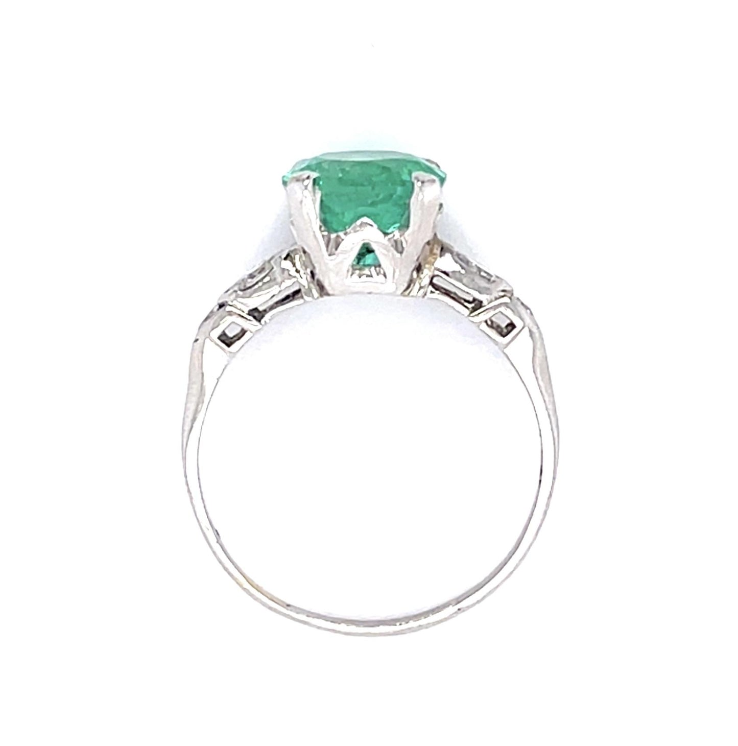 1.96ct Emerald PT Ring