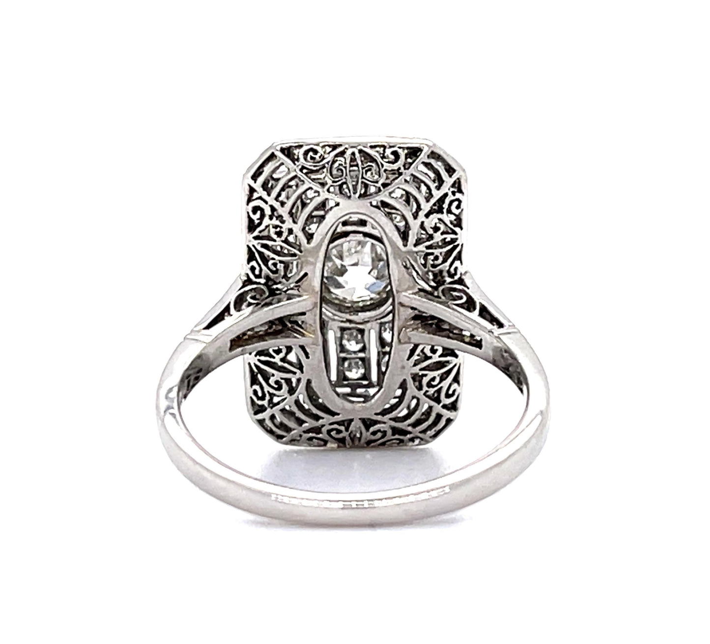 .60ct Old Mine Diamond Platinum Handmade Ring