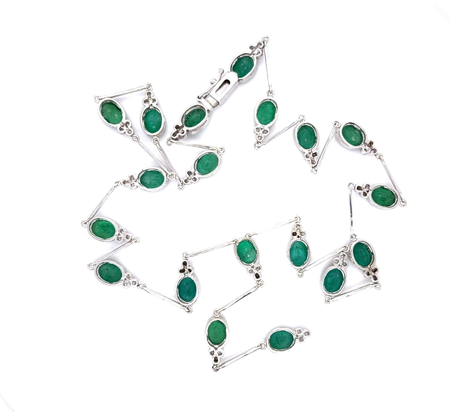 18ct Emerald 14KW Necklace