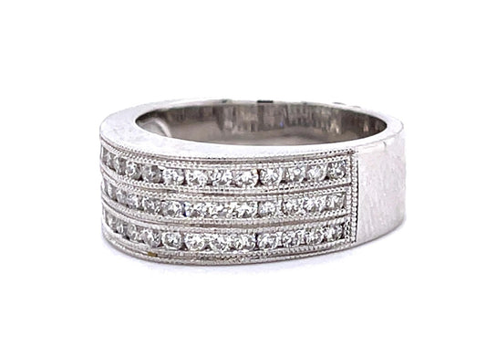.76ct Diamond 18KW Band Ring