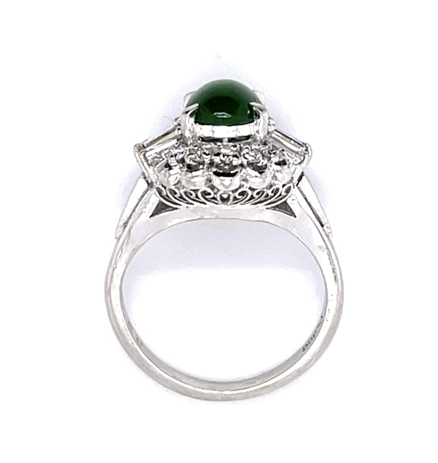 1.50ct Jade Platinum Ring