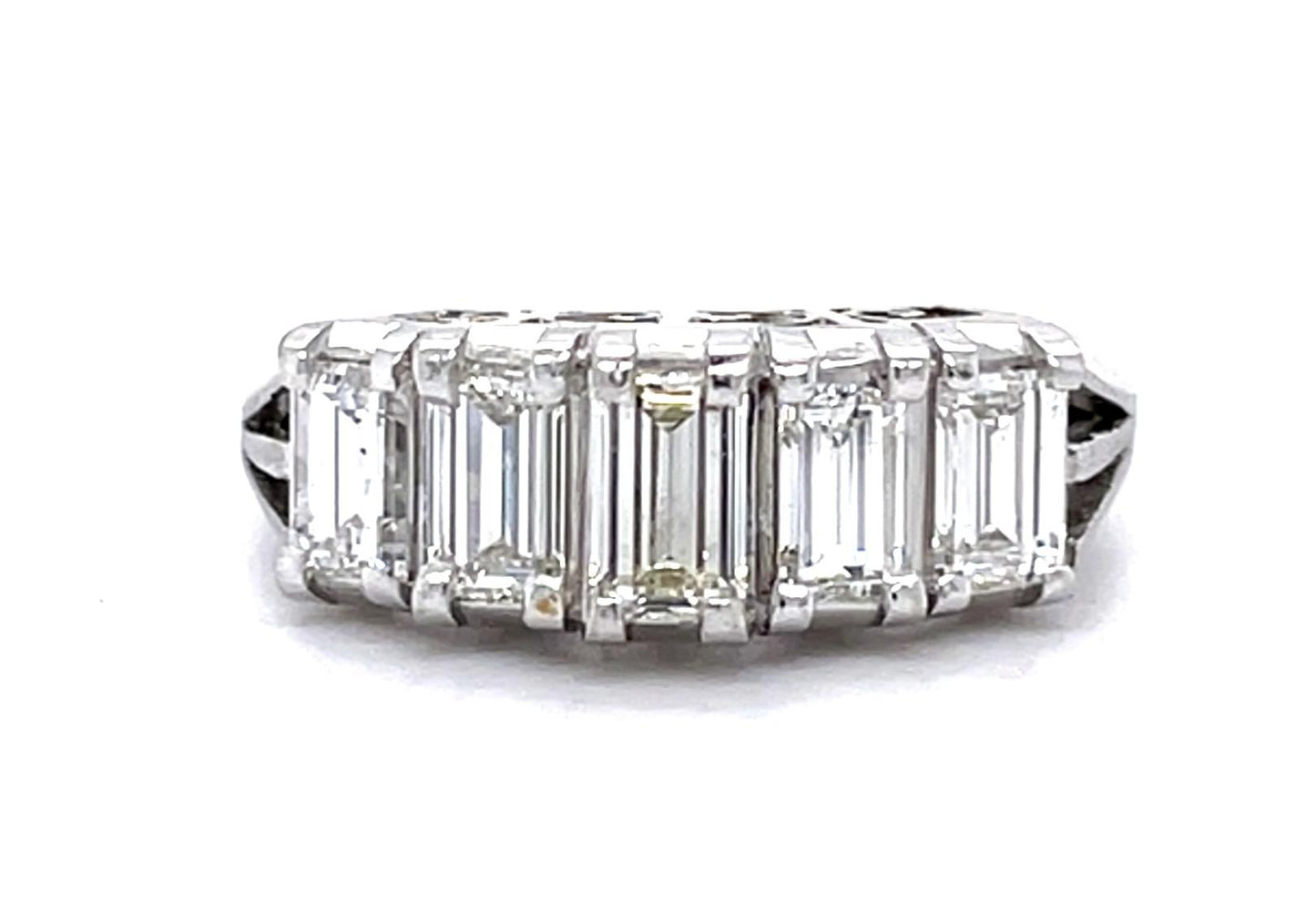 1.80ct Baguette Diamond Platinum Ring