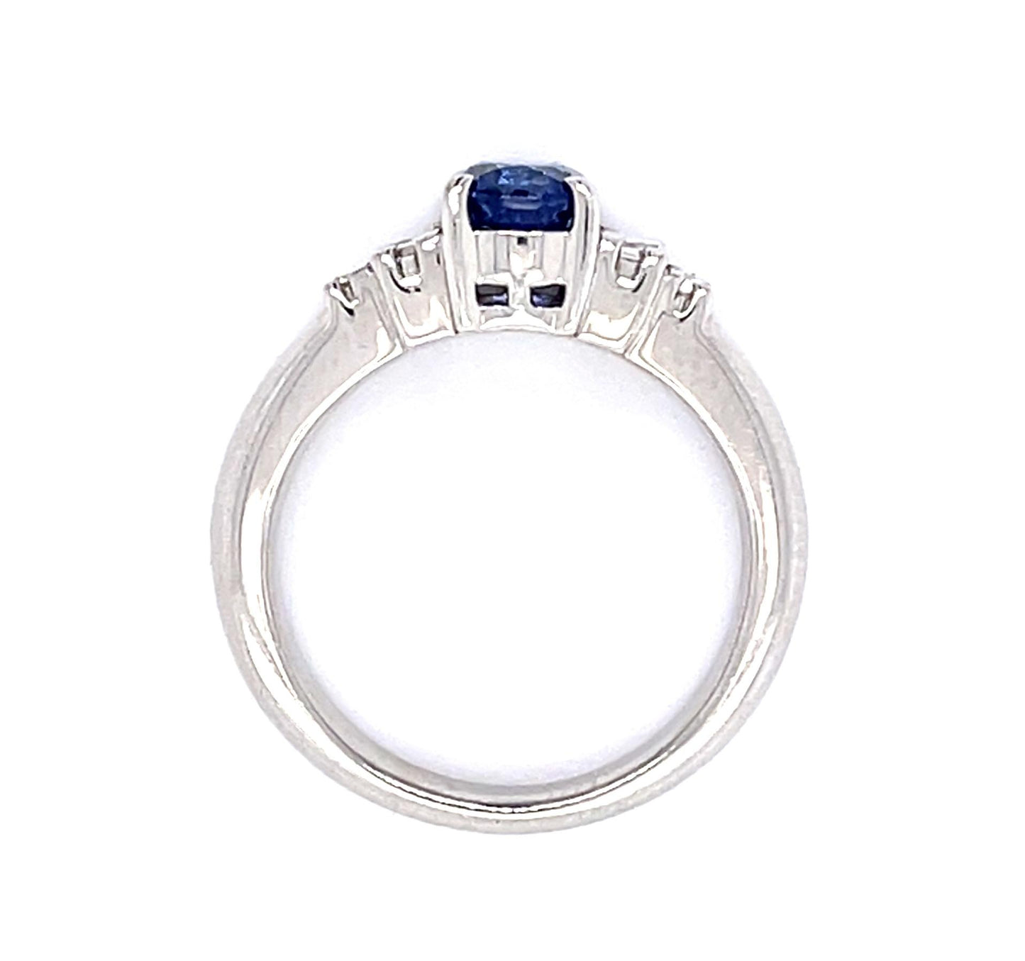 1.32ct Oval Sapphire Platinum Ring