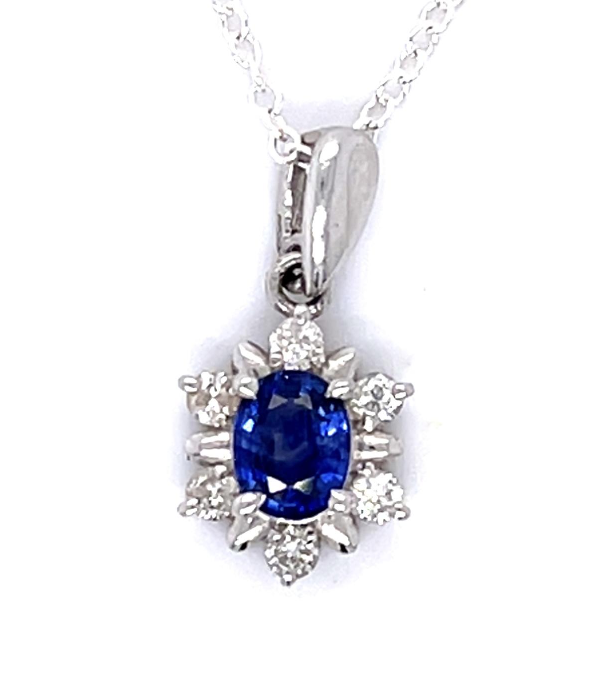 .68ct Sapphire Platinum Pendant