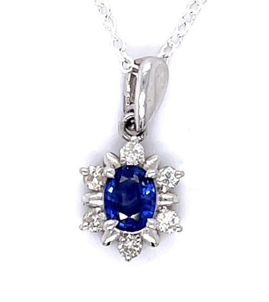 .68ct Sapphire Platinum Pendant