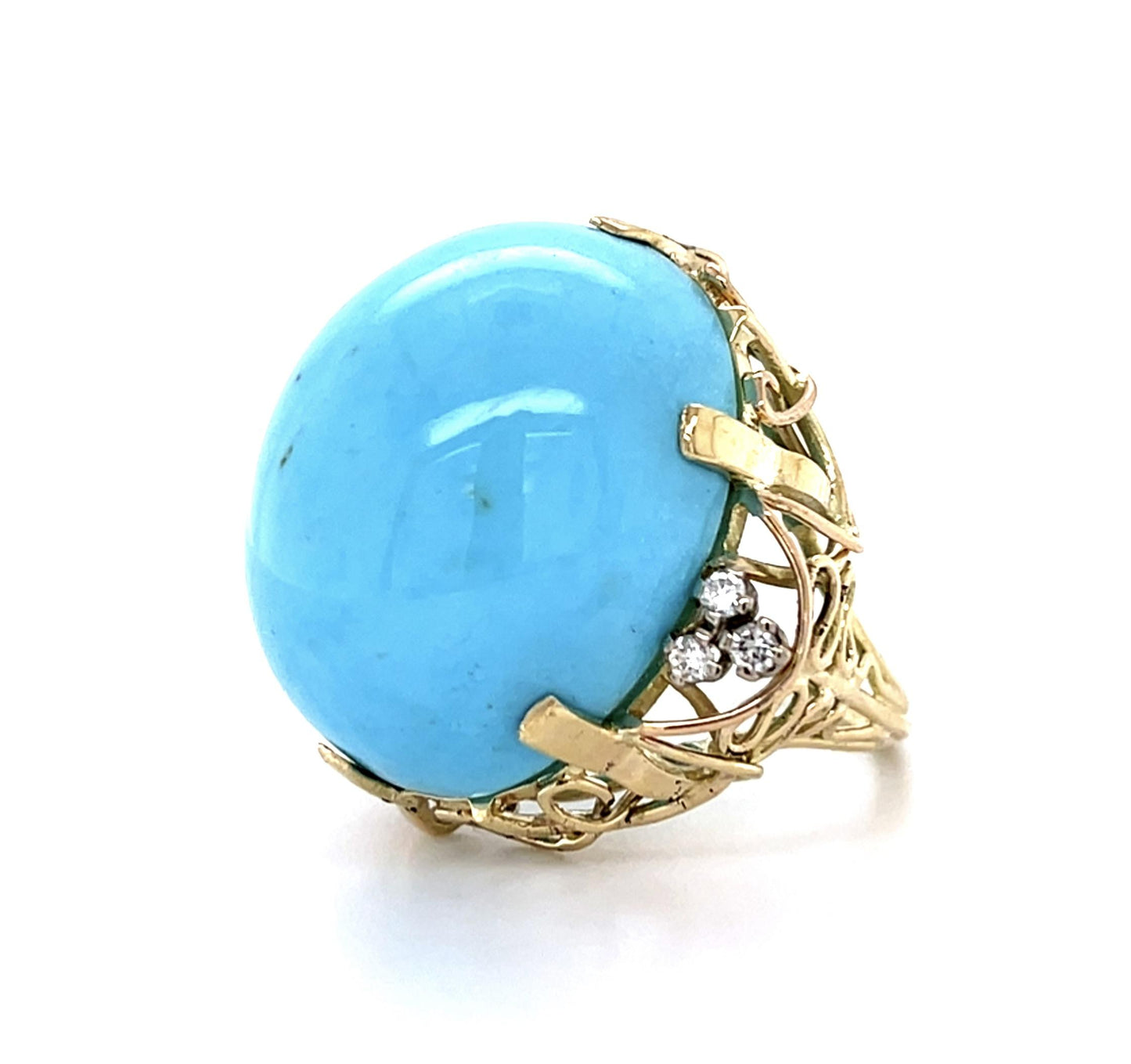 22.84ct Turquoise 14KY Ring